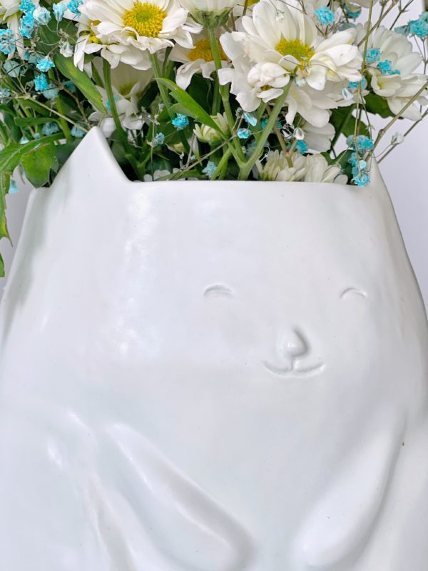 Кот ваза интерьерная